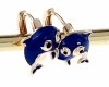 exclusive swarovski gold-plated earrings